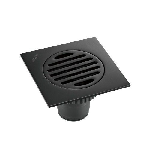 Ga thoát sàn vuông màu đen,hiệu Moen