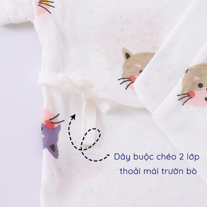 Body Đùi Yukata Cotton Lưới Thoáng Khí, Mềm Mịn Cho Bé Trai/ Bé Gái Từ 5-12kg