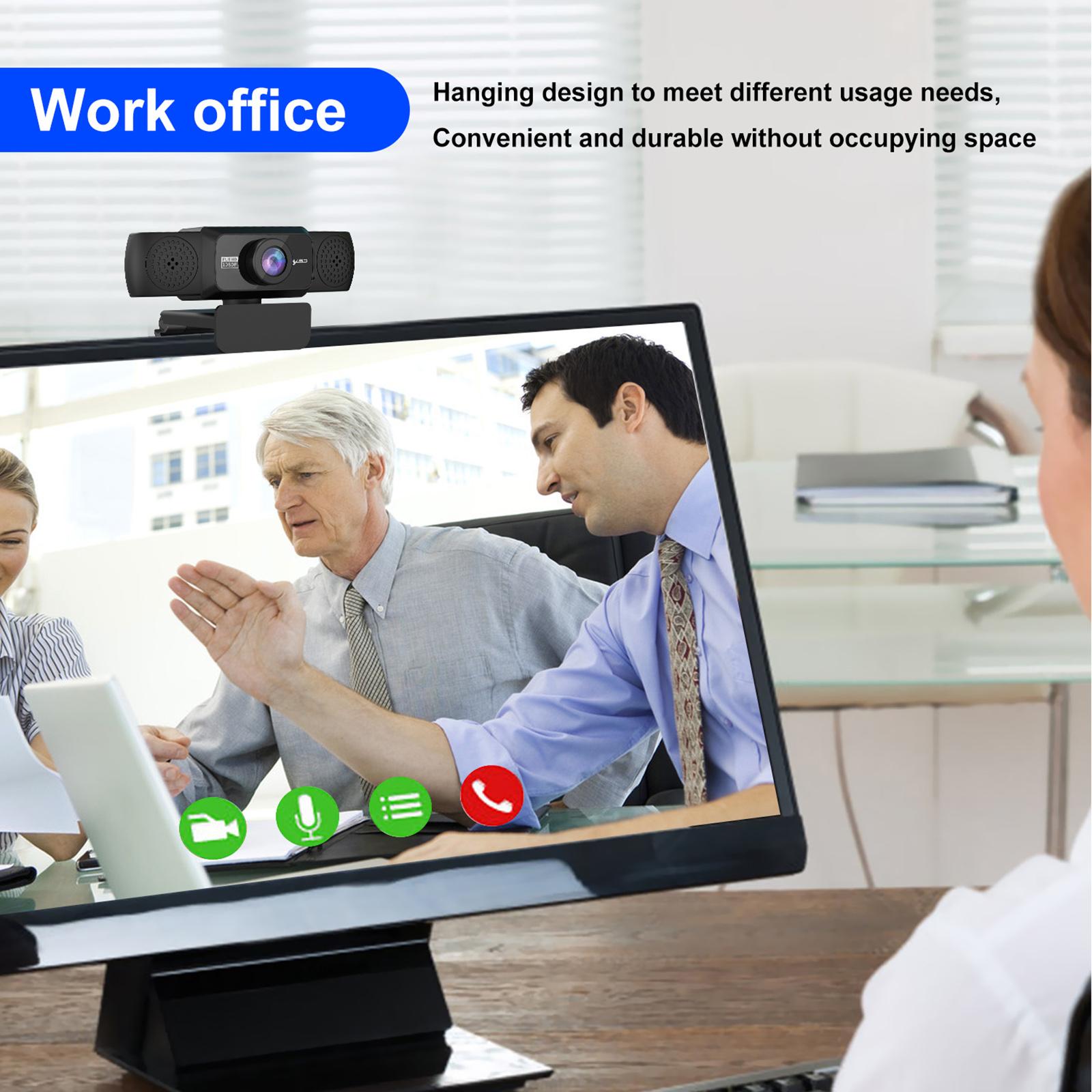 1080P Web Camera Full HD with Microphone USB for Laptop Gaming Conferencing