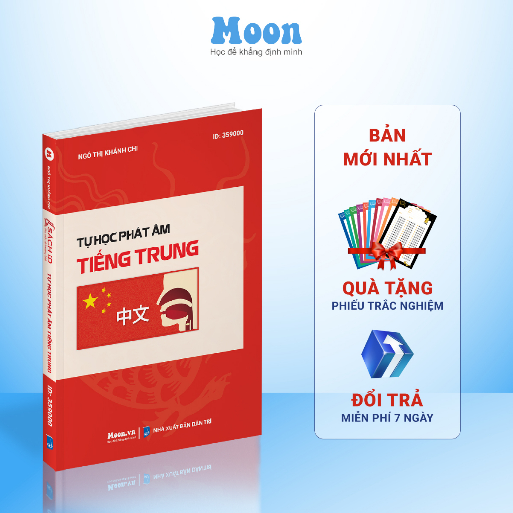 Sách tự học phát âm Tiếng Trung cho người mới bắt đầu Moonbook