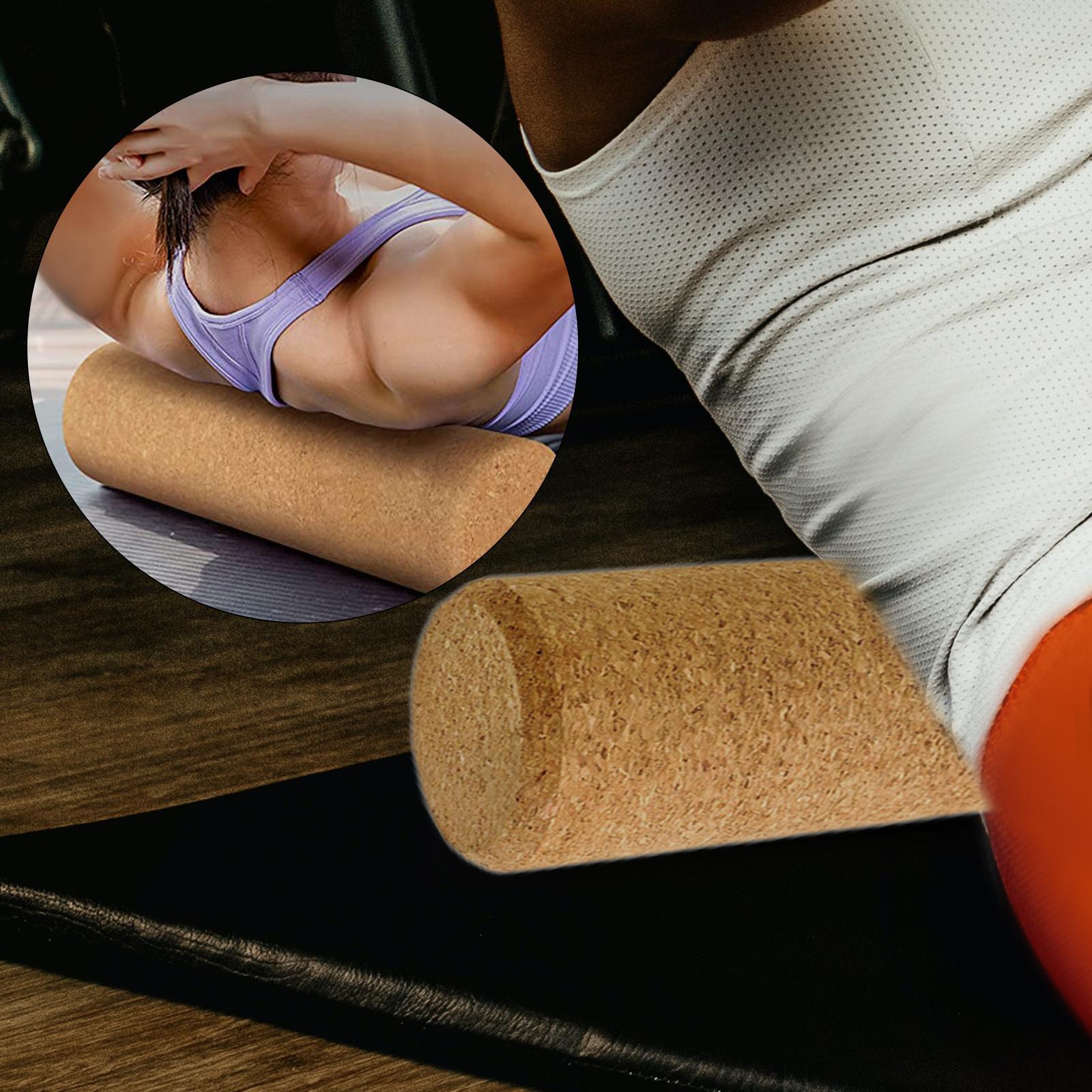 Cork Yoga Pillar Core Exercises Muscle Massage Roller