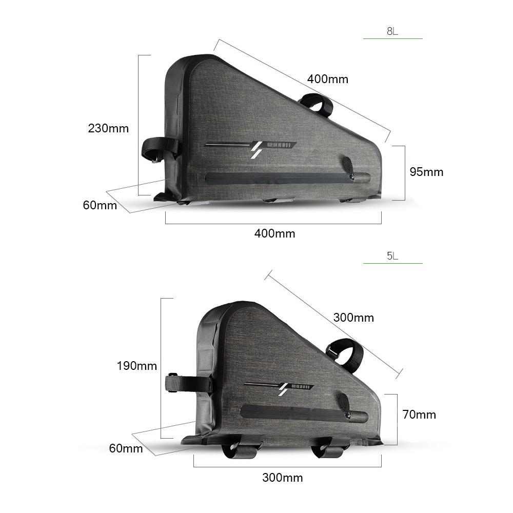 Túi đựng Pannier, túi đựng đồ dùng gắn ghi đông xe đạp, Túi chống nước