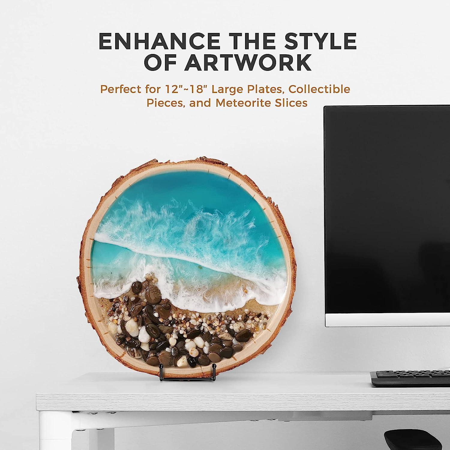 Đế Bảng Trưng Bày Loại Lớn - Kệ Bảng Trưng Bày + Đế Khung Kim Loại Cho Tranh Ảnh, Đĩa Trang Trí, Dĩa, Sách, Giá Vẽ