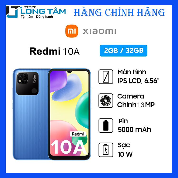 Điện thoại Xiaomi Redmi 10A (2/32GB)  - Hàng chính hãng