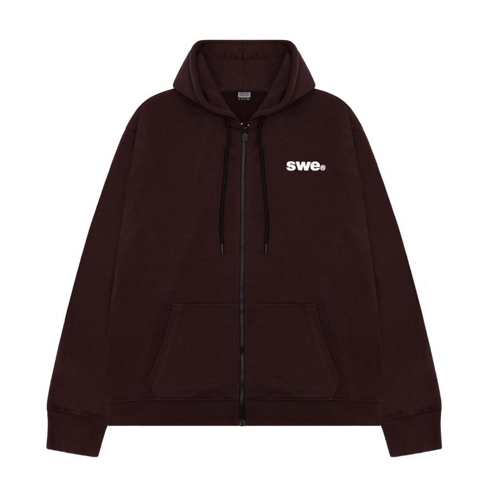 SWE - Áo khoác nam nữ TYPE ZIP HOODIE mũ trùm thời trang chính hãng nỉ chân cua thoải mái.