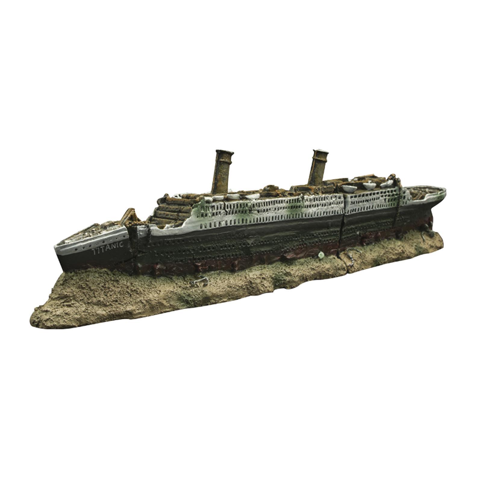 Titanic Aquarium Decoration Landscape Decoration Ornament Decor