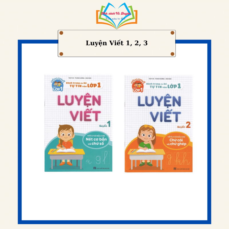 Sách - Combo 3 cuốn Luyện Viết - Tâm thế vào lớp 1 - Quyển 123 (3 cuốn)