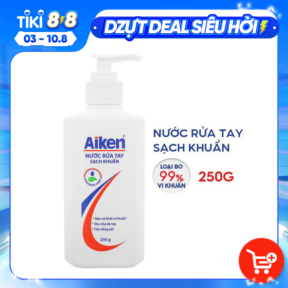 Aiken Nước rửa tay Sạch khuẩn 250g