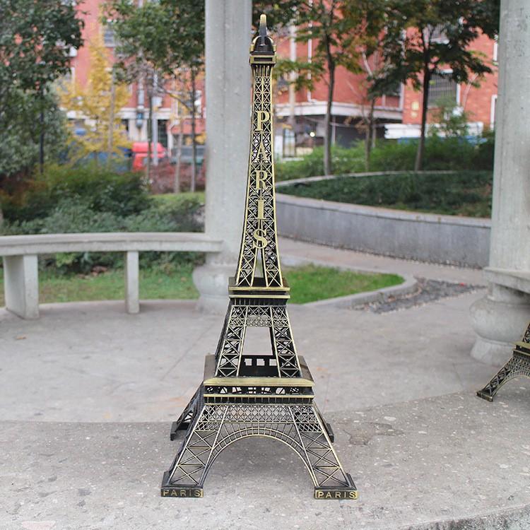 Mô hình tháp Eiffel bằng kim loại Decor trang trí cổ điển RENZO