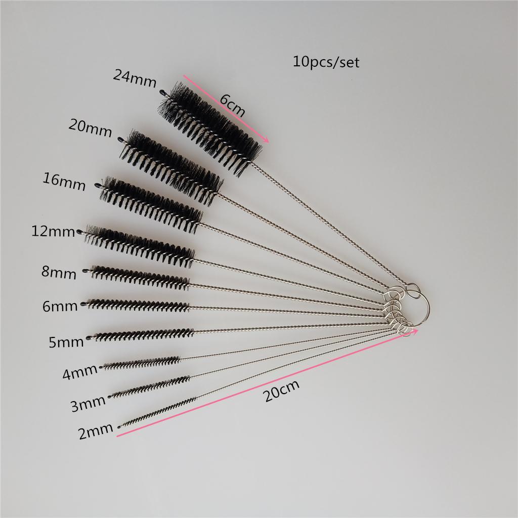 20pcs 20cm Abrasive Wire Brush Pipe Tube Cleaning Brush for Bottles,Test Tubes
