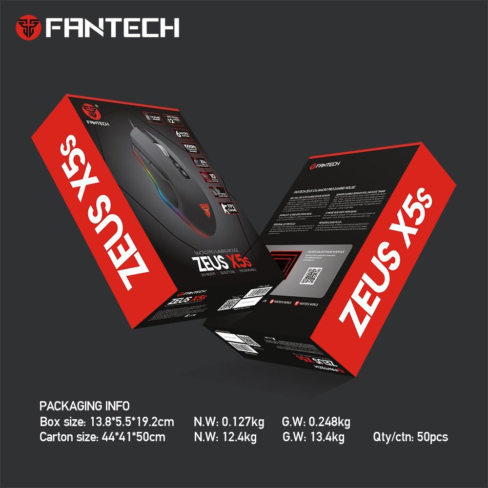 Chuột Gaming Fantech ZEUS X5S ( LED Chroma + phần mềm riêng ) - Hãng phân phối chính thức