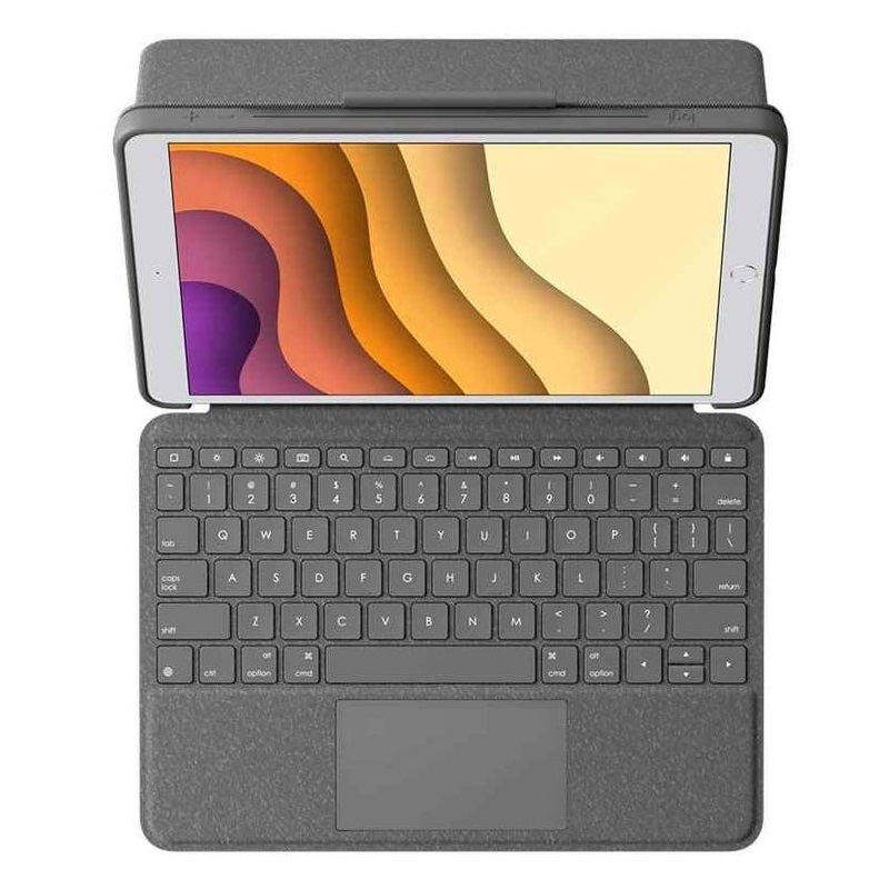 Bao da kèm bàn phím Logitech Combo Touch iPad Gen 7, Gen 8, Gen 9 - Hàng Chính Hãng