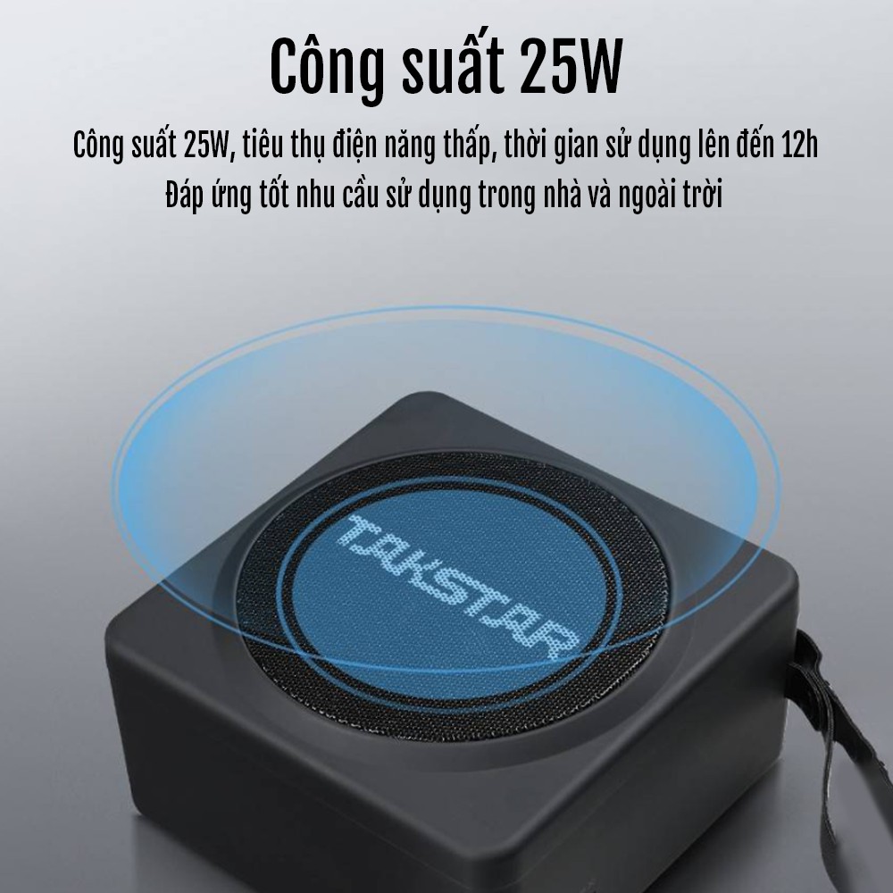 Máy trợ giảng không dây TAKSTAR E261W khoảng cách truyền 40M, công suất cao 25W -Tặng túi đựng máy trợ giảng - Hàng Chính Hãng