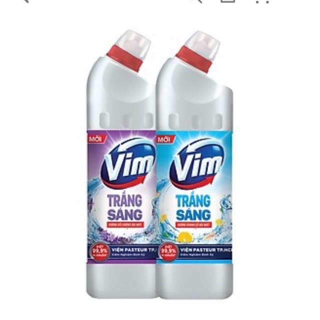 Nước cọ rửa nhà vệ sinh Vim Trắng sáng 880ml