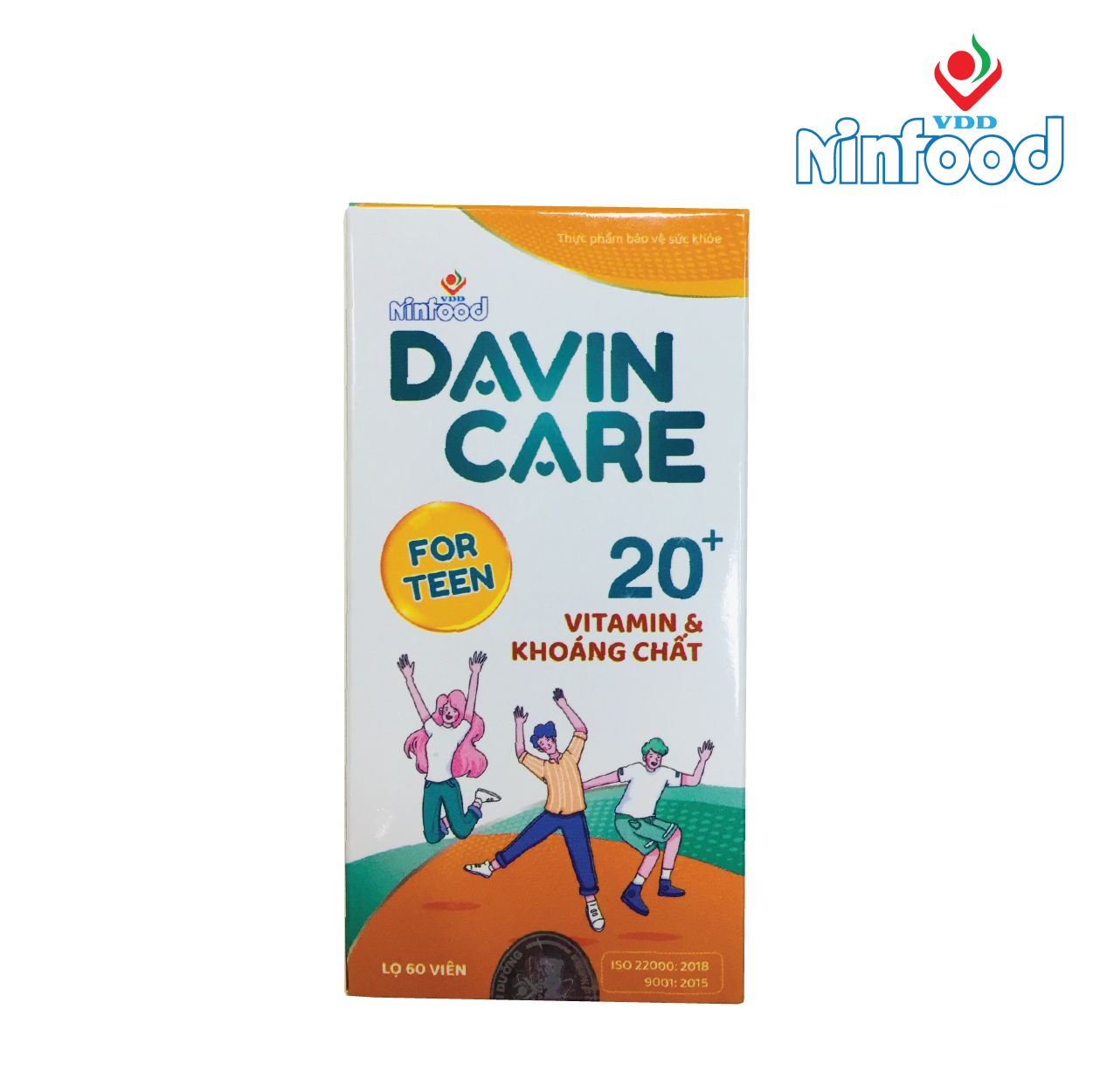 Davin Care for Teen - Viên uống vitamin và khoáng chất cho thanh thiếu niên - Viện dinh dưỡng Quốc gia - Ninfood