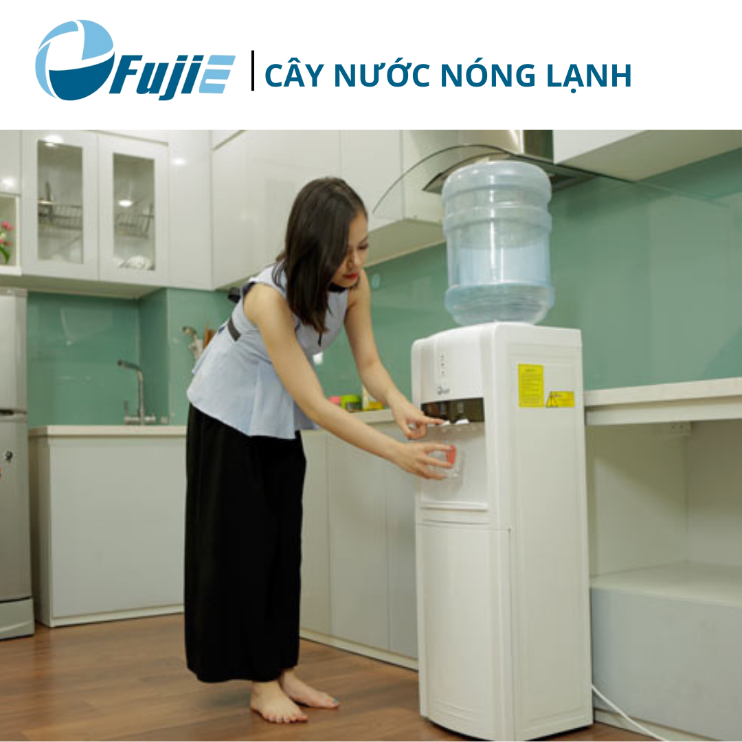 Cây nước nóng lạnh FujiE WD1800C công nghệ làm lạnh block đạt chuẩn quốc tế - Hàng chính hãng