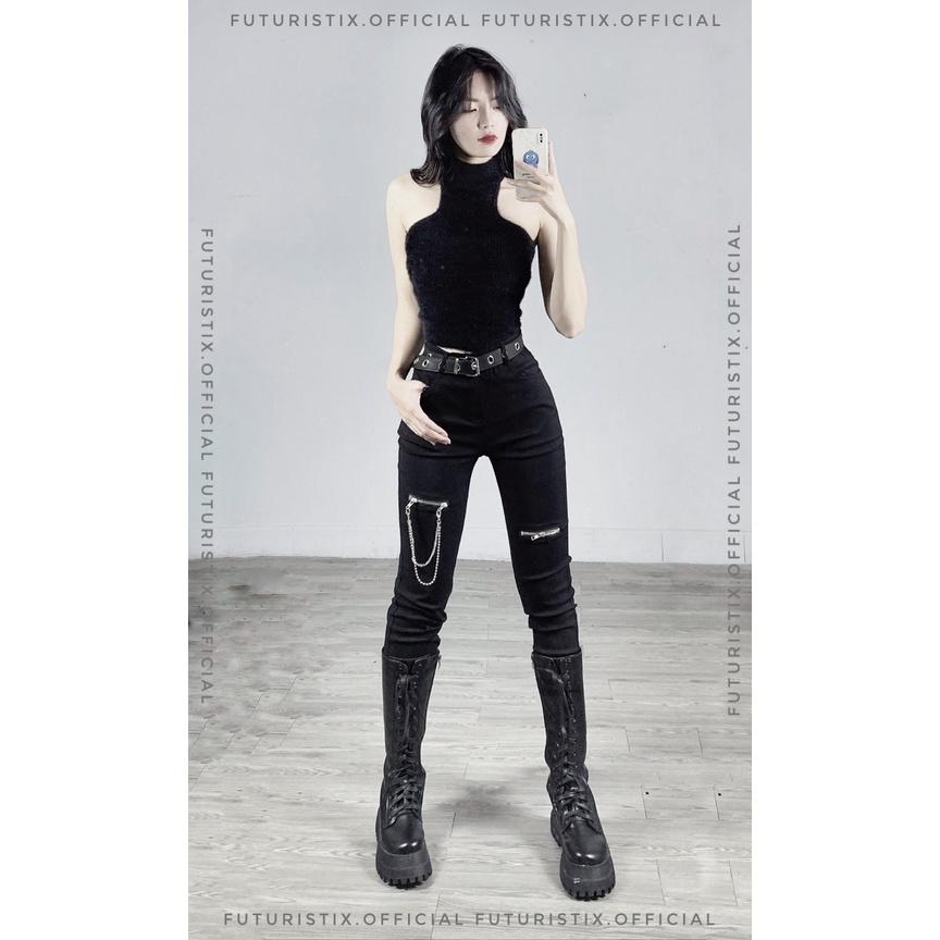 Áo Quây Lông Cổ Chocker Sang Chảnh FuturistiX A499