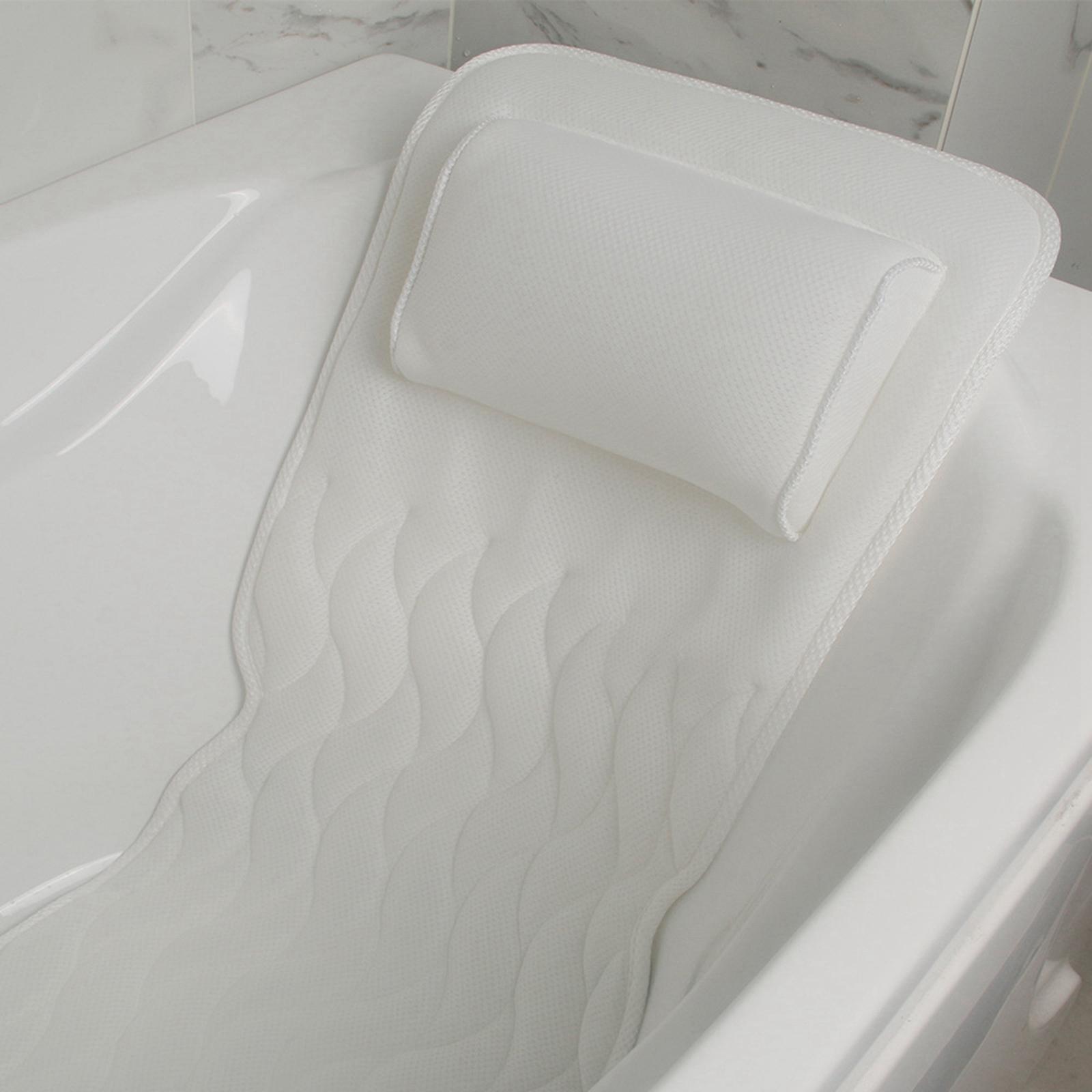 Full Body Bath Pillow Head Rest Back Support for Bathtub Home Bathing