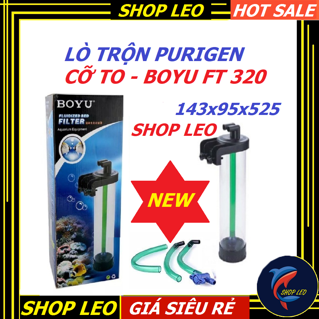 Lò trộn purigen BOUY FT 320 - đảo cát - phụ kiện cá cảnh - shopleo