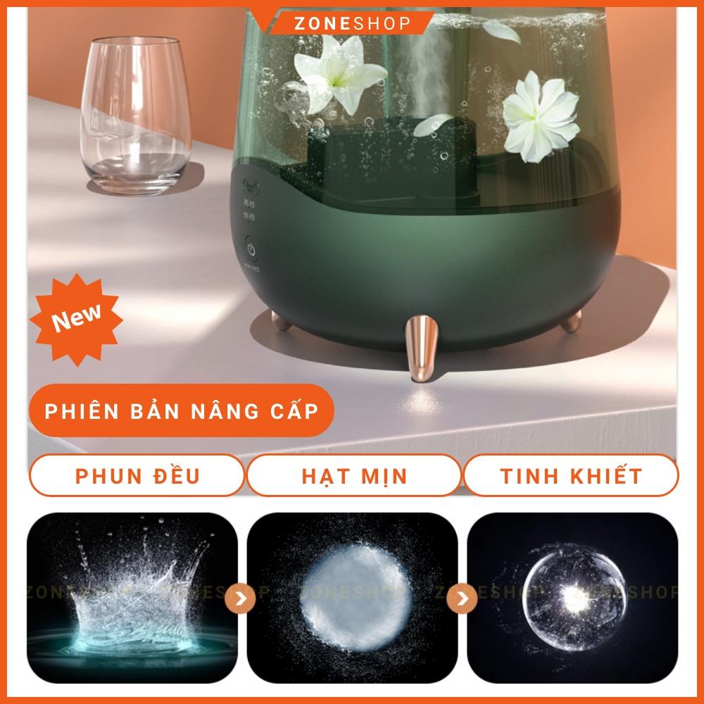 Máy xông tinh dầu tạo ẩm cao cấp ZONEHOUSE Chính hãng dung tích 5 lít, máy phun sương màng lọc ion