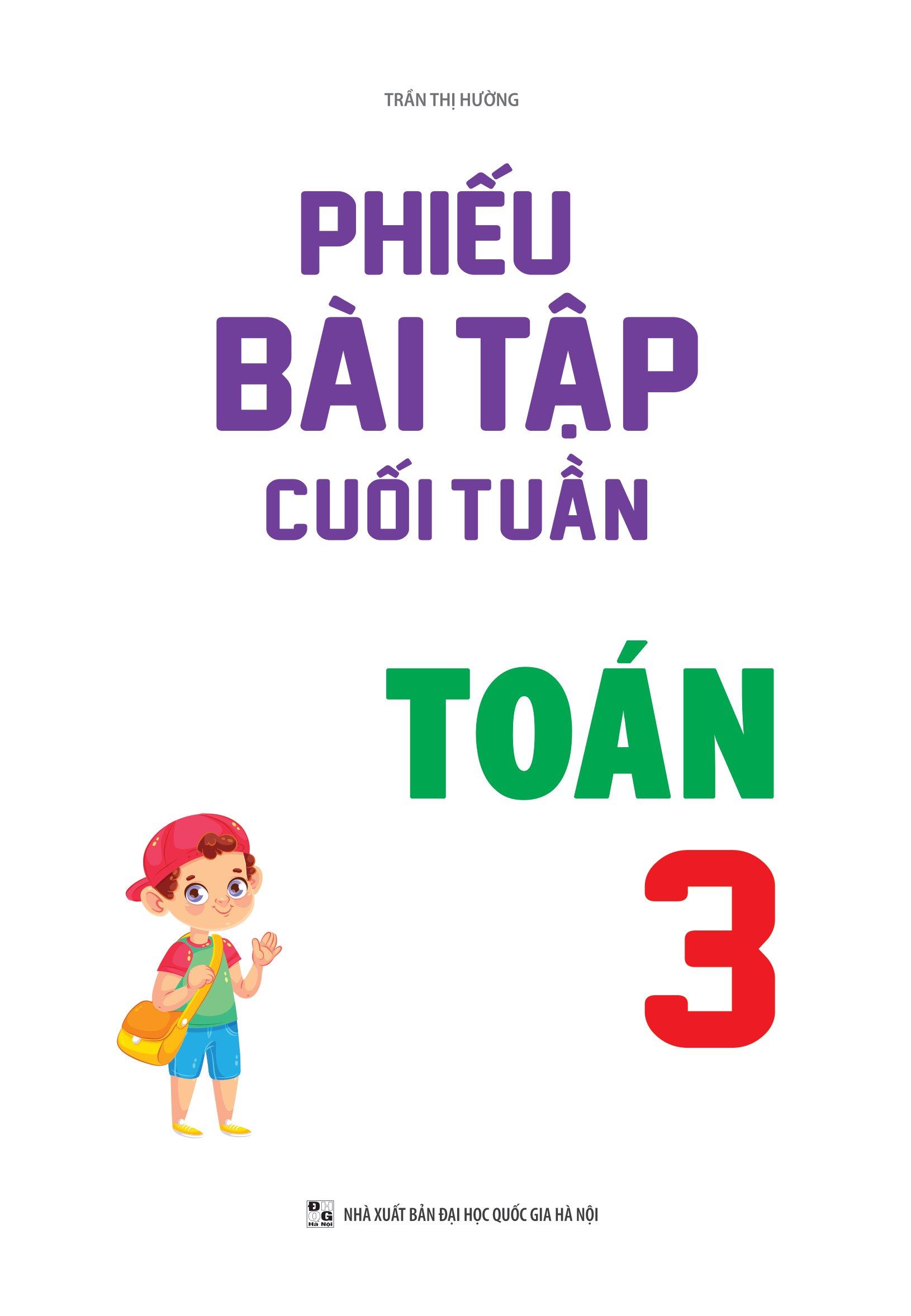 Phiếu Bài Tập Cuối Tuần Toán 3