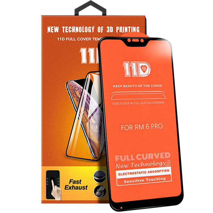 Kính cường lực 11D cho Xiaomi Mi A2 Lite / Redmi 6 Pro Full viền Đen