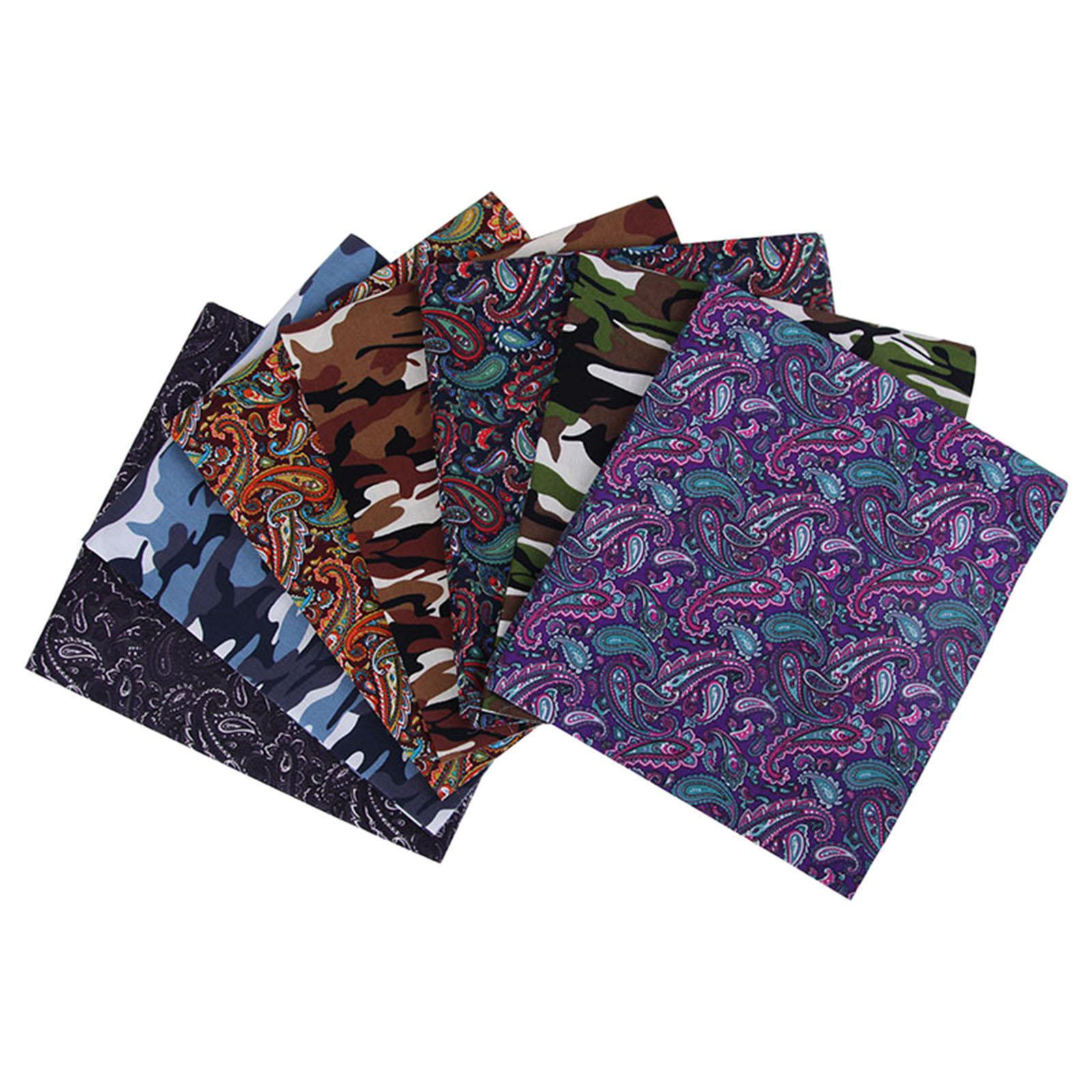 7 Pieces Sewing Fabric Cotton Fabric Handmade Square Fabric for Patchwork