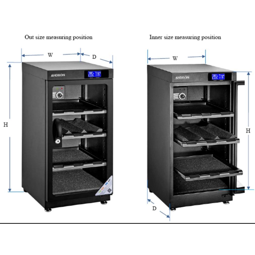 Hình ảnh Tủ chống ẩm Andbon AD-80C (dung tích 80 lít )-Taiwan, Hàng chính hãng
