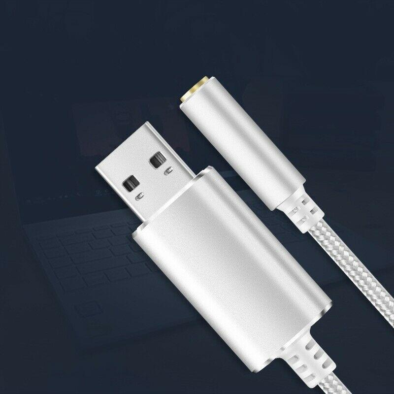 ▼✹▣Card Âm Thanh Ngoài Cổng Usb Và Đầu Cắm 3.5mm