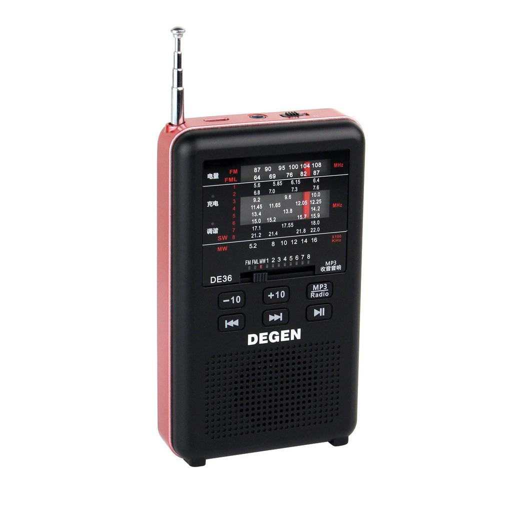 ĐÀI RADIO NGHE NHẠC MP3 CAO CẤP NHỎ GỌN DEGEN DE- 36 (AM/FM/SW) hàng nhập khẩu