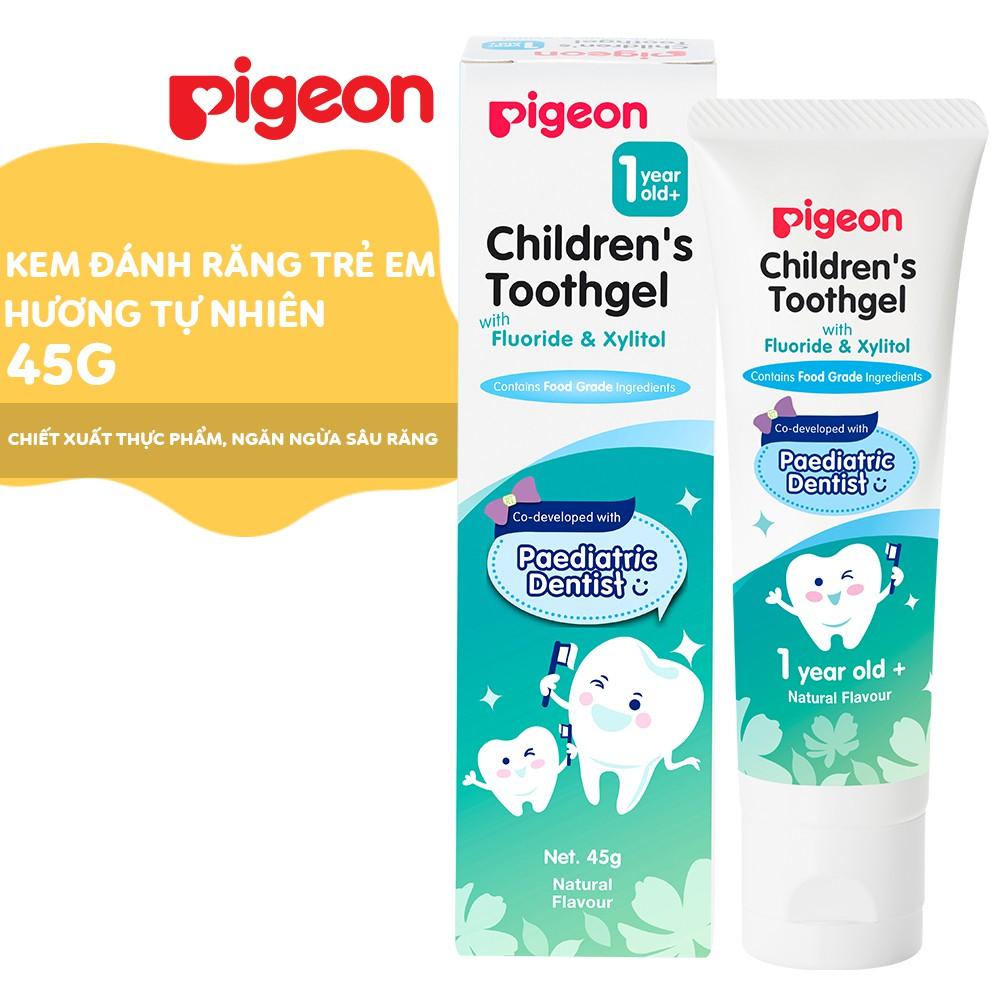 Kem đánh răng cho bé Pigeon 45g - hương Nho/ hương Tự nhiên