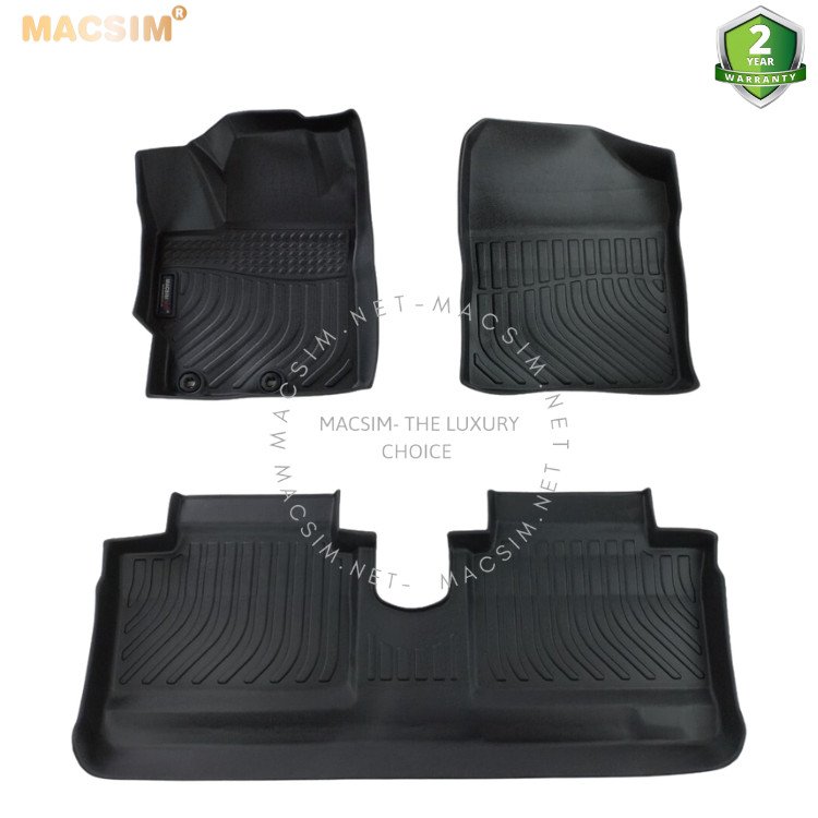 Thảm lót sàn xe ô tô Toyota Vios 2008-2013 (sd) Nhãn hiệu Macsim chất liệu nhựa TPE cao cấp