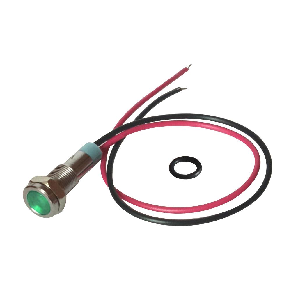 Nguồn Tín Hiệu 220 V Cung Cấp Nguồn Tín Hiệu LED Kim Loại Đèn Báo Với Dây Dẫn