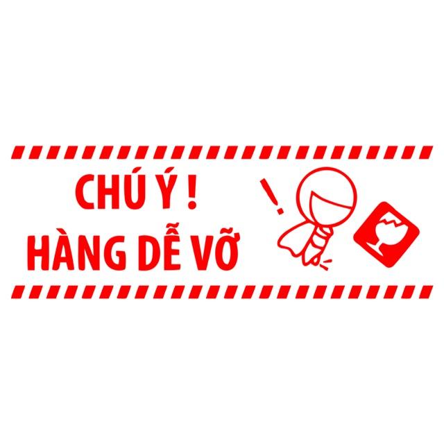 Mộc hàng dễ vỡ - mực đỏ