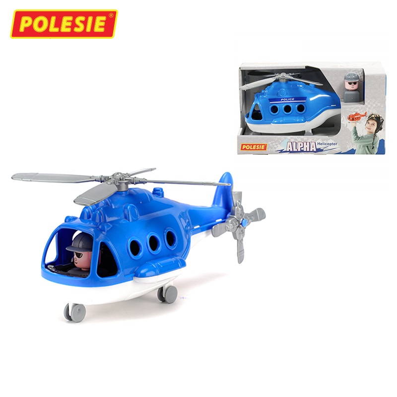 Máy bay trực thăng cảnh sát Alpha đồ chơi - Polesie Toys