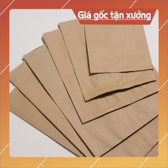 500 Túi đựng bánh mì 13x25cm giấy kraff siêu đẹp + tiêu chuẩn an toàn