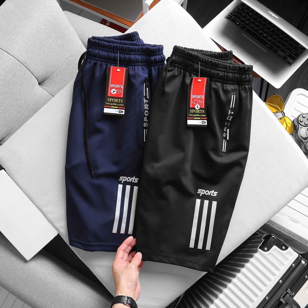 Quần short thun nam bigsize - 3 sọc