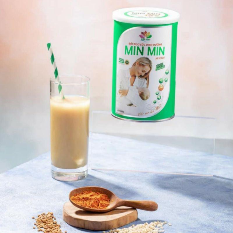 1 hộp(500g) Ngũ Cốc Min Min Lợi Sữa 30Hạt Chuyên Lợi Sữa và Phục Hồi Sức Khỏe Sau Sinh