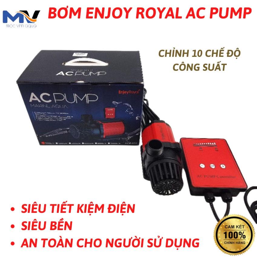 Máy bơm nước hồ cá ENJOY ROYAL AC PUMP AC-9000/12000/15000/20000/25000 chỉnh 10 chế độ, siêu tiết kiệm điện