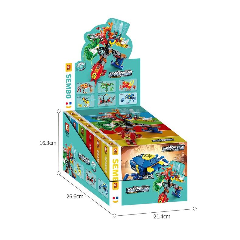 Đồ chơi Lắp ráp Robot Côn trùng 6 in 1 - Sembo Block 103132-37 Xếp hình thông minh - Mô hình trí tuệ