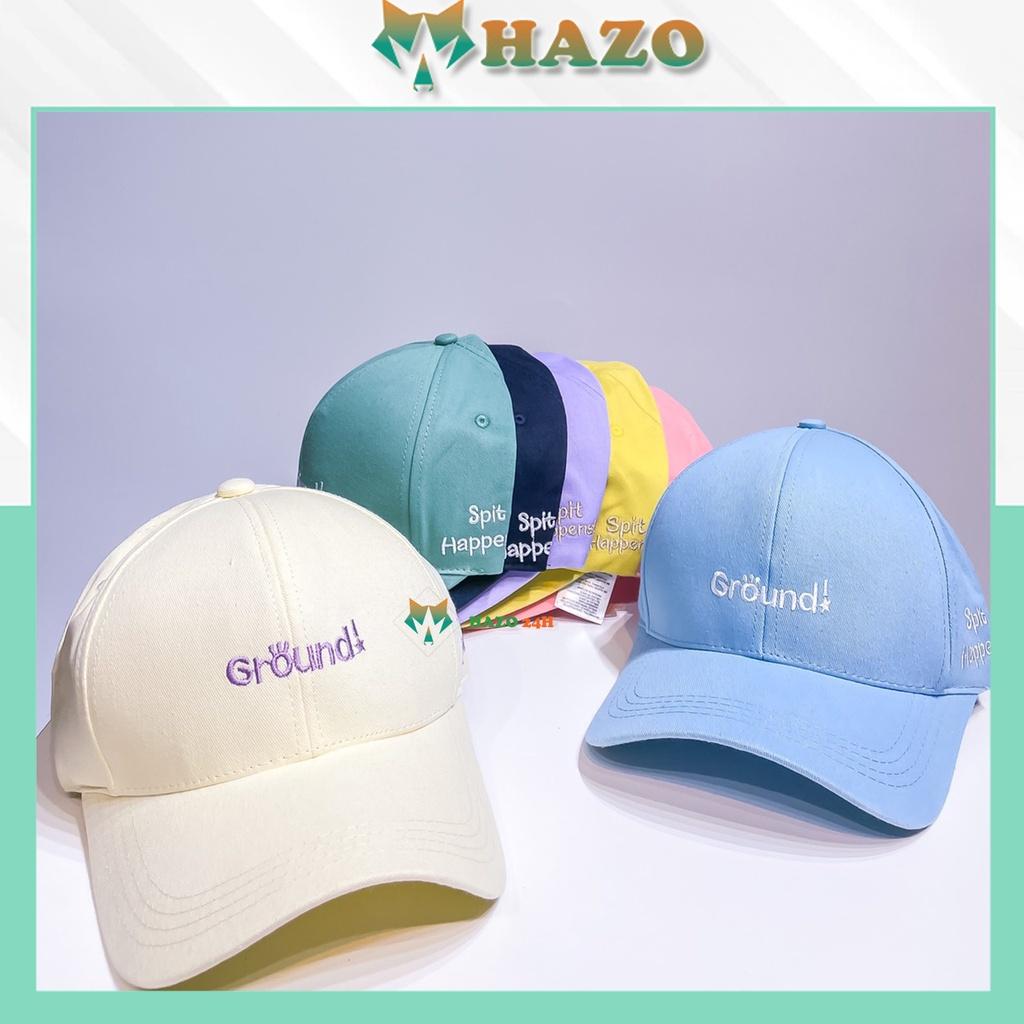 Mũ lưỡi trai Nón kết thêu chữ Ground And Butter phong cách Ulzzang form unisex nam nữ