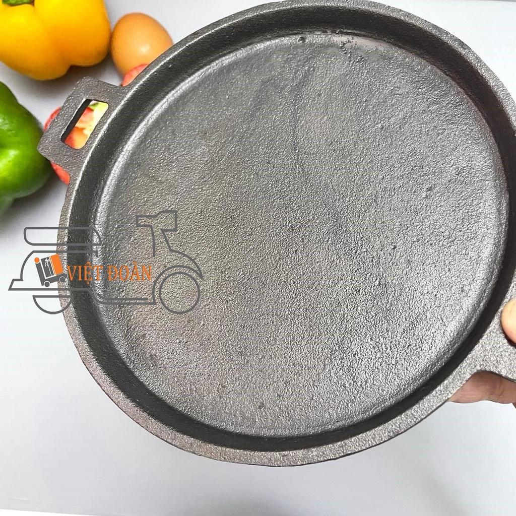 Chảo ỐP LA, BÍT TẾT, BBQ, BÁNH XÈO MIỀN TRUNG,... Gang ĐÚC NGUYÊN KHỐI , nặng tay , chất lượng - SIZE 15cm, 18cm