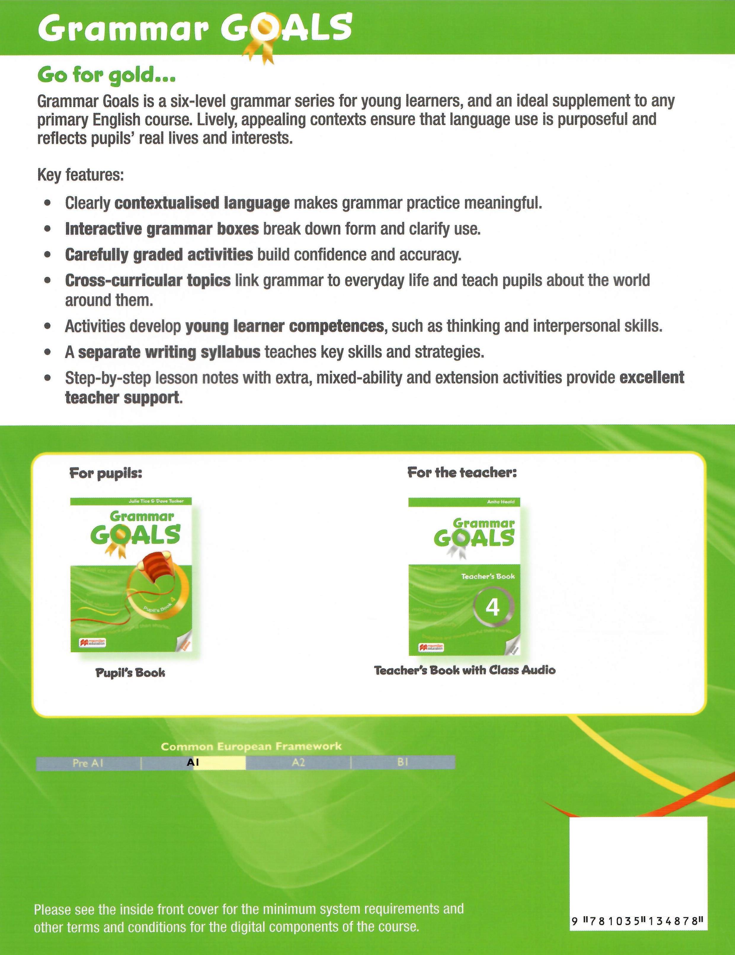 Grammar Goals Level 4 Pupil's Book With eBook (British Edition)