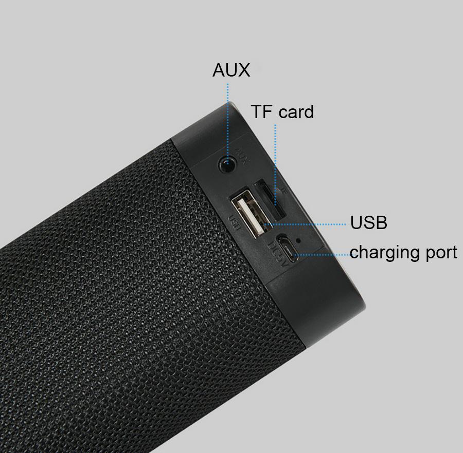 Thanh âm thanh Bluetooth mạnh mẽ Không dây loa di động ngoài trời Super Bass Nhà