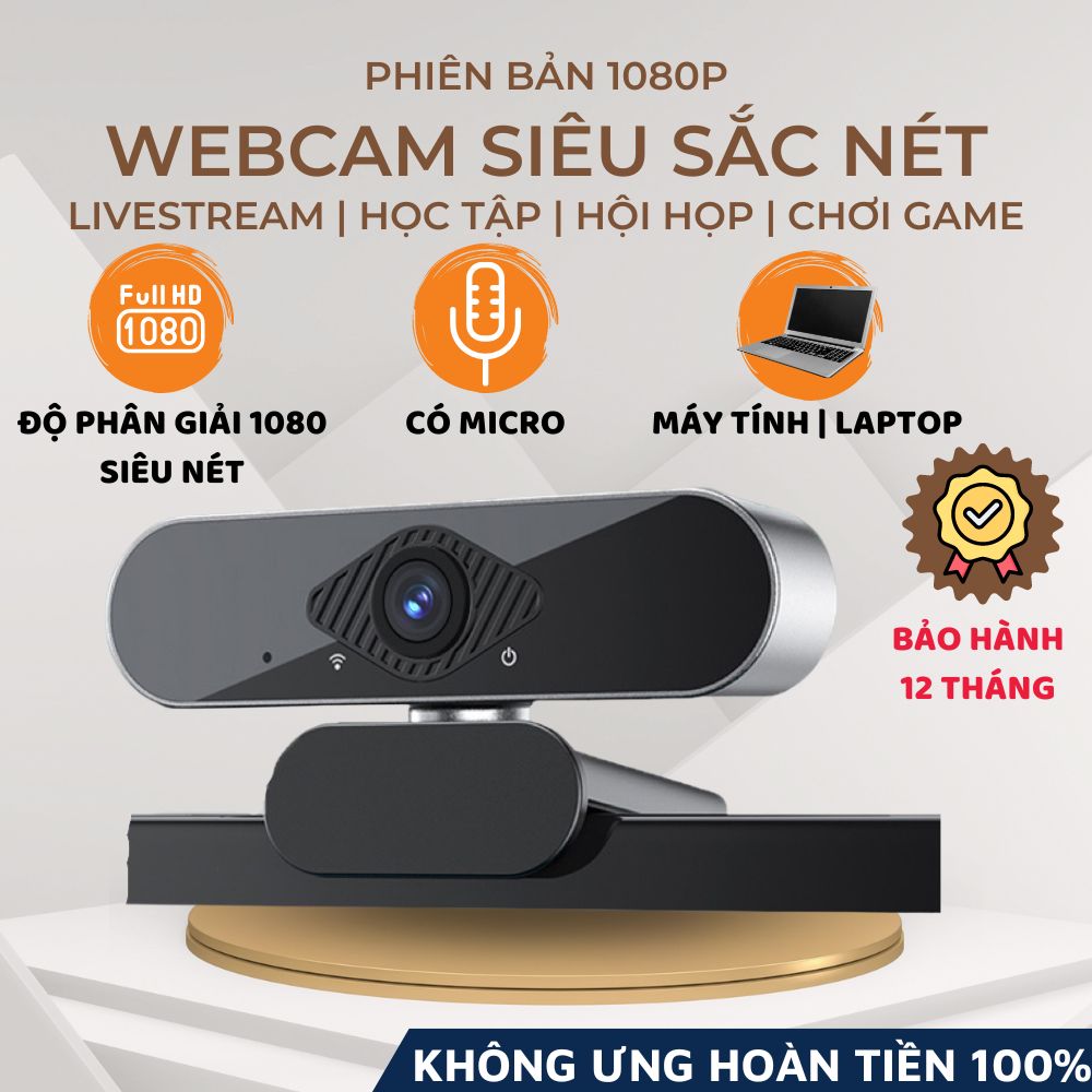 Webcam máy tính laptop cao cấp Q20 PRO 2K Camera Siêu Nét có mic hỗ trợ học online, livestream-Hàng Chính Hãng