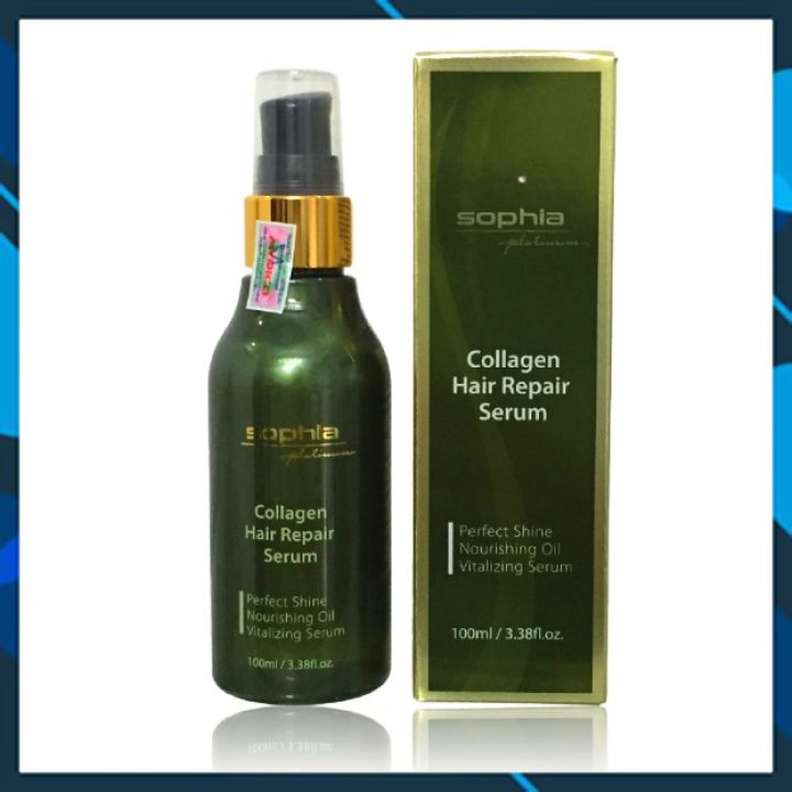 Hình ảnh Tinh dầu dưỡng tóc Sophia Platinum collagen hair repair Serum 100ml