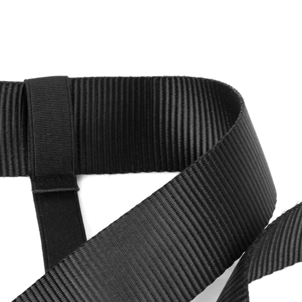 Half Body Outdoor Rappelling Climbing Harness Seat Safety Sitting Bust Belt Black