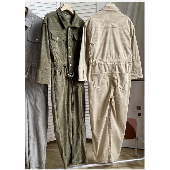 Jumpsuit nhung dài cá tính cho bạn gái