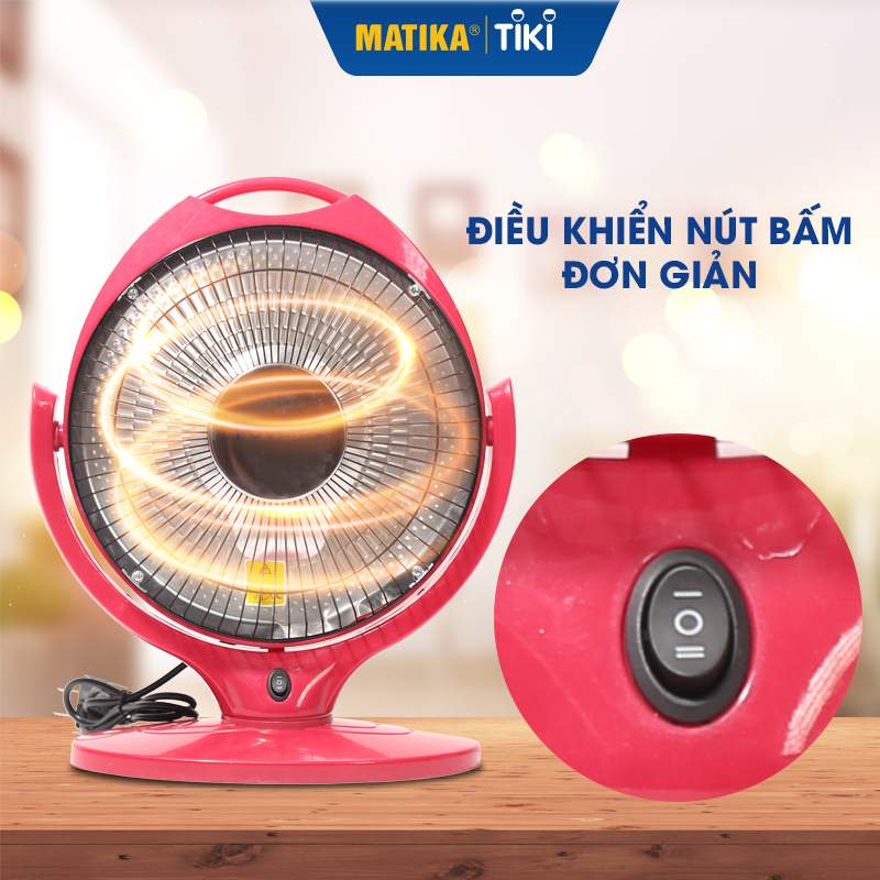 Quạt sưởi Halogen POVENA  quạt sưởi ấm 700W thiết kế nổi bật vận hành bền bỉ PVN-SH28 - Hàng chính hãng