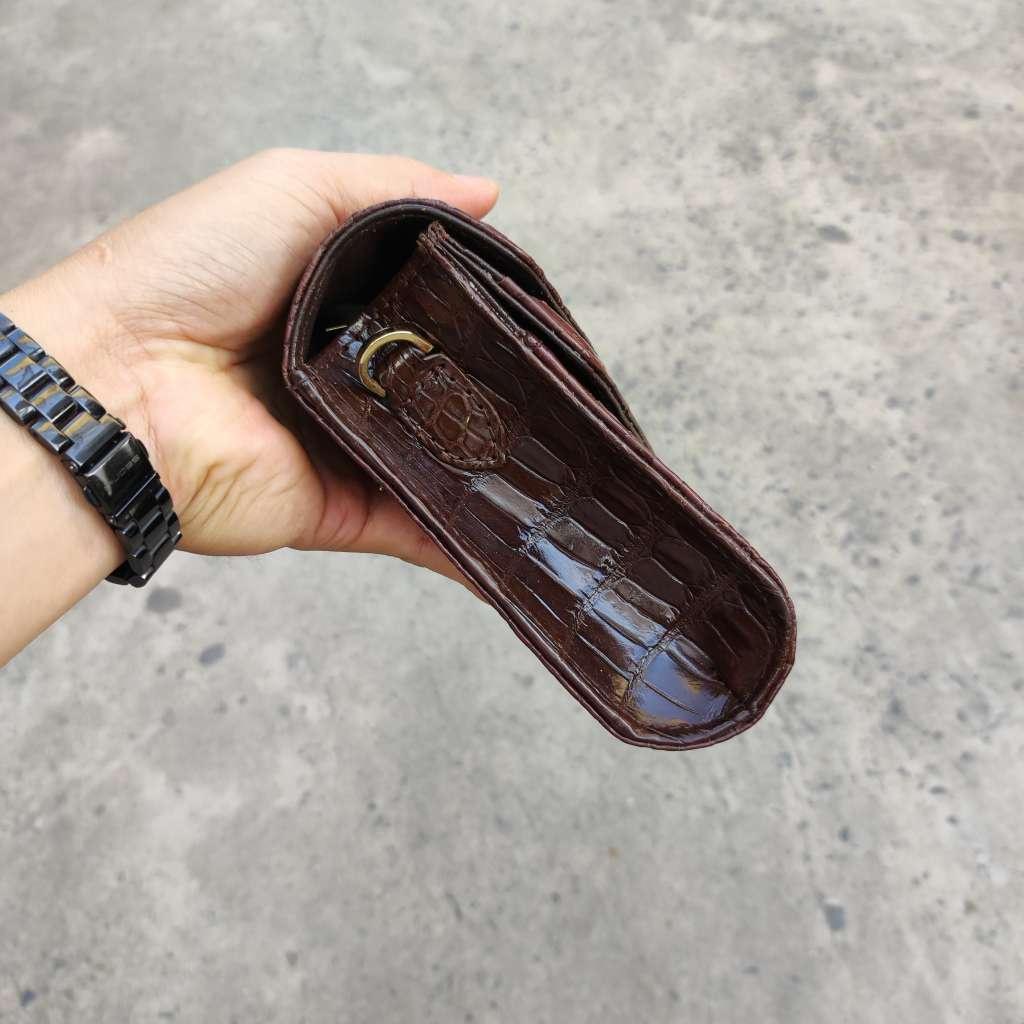 Cầm tay kiêm túi đeo Nữ da bụng cá sấu đẹp mịn màng!